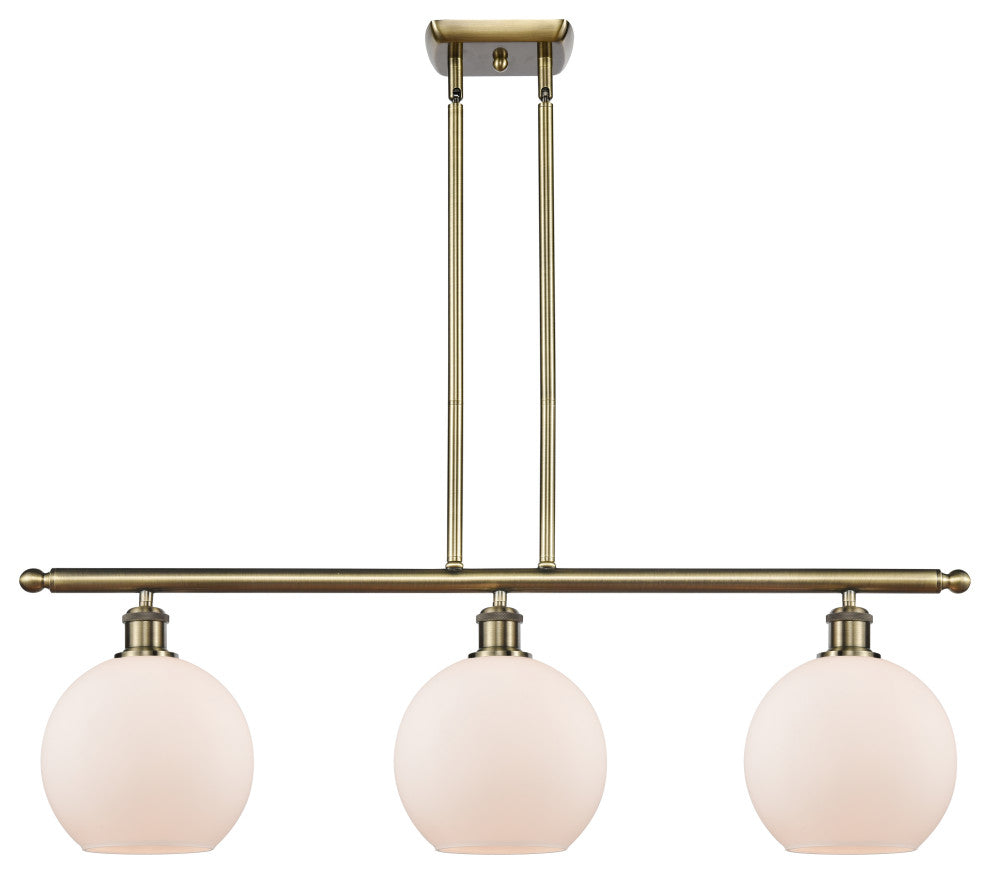 Innovations Lighting 516-3I-AB-G121-8-LED Athens 3 Light 36" Island Light