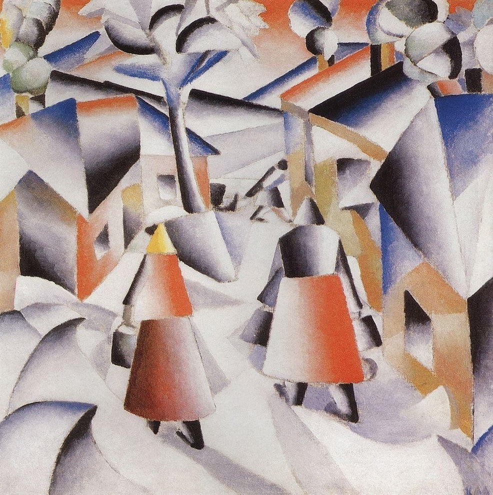 Kazimir Malevich Morning After Snowstorm - 20" x 20" Premium Canvas Print