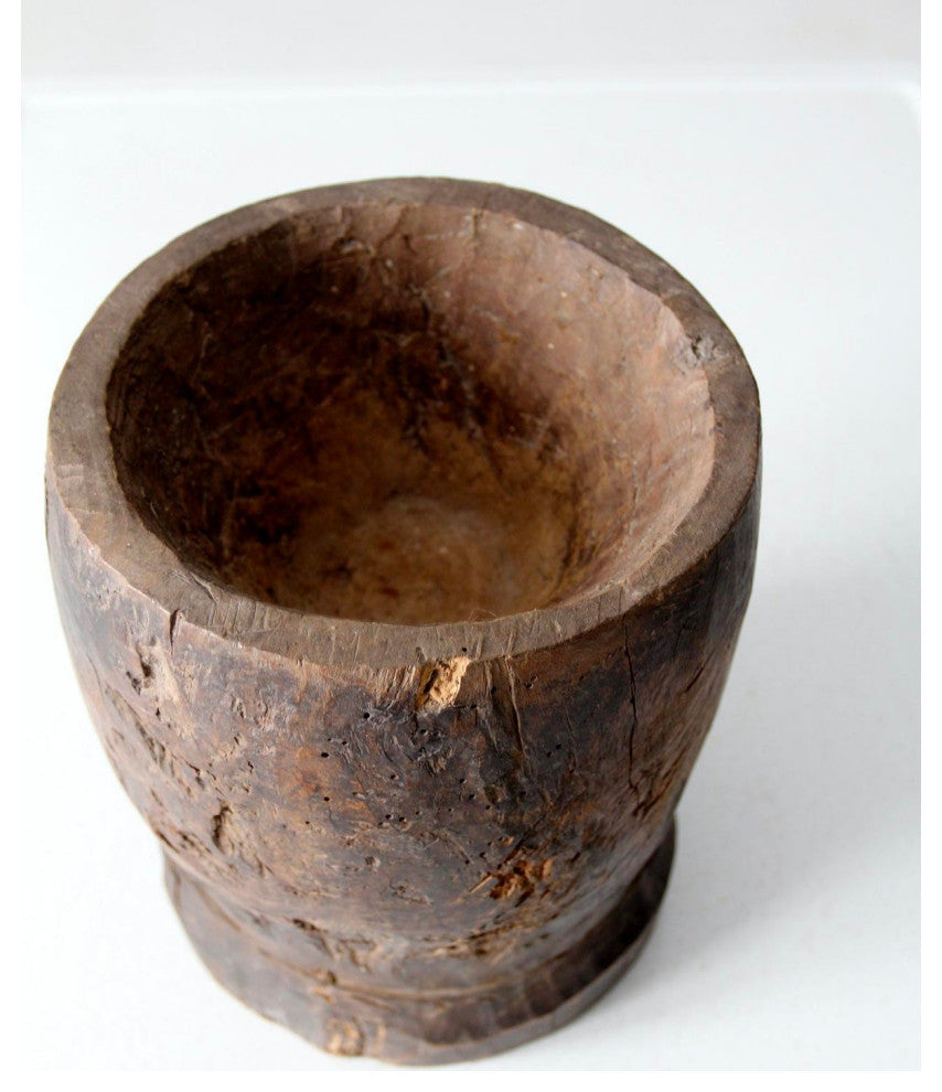 Consigned. Antique Wooden Mortar