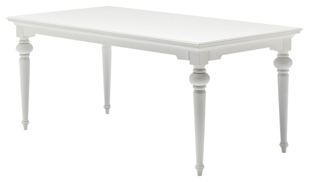71" Dining Table, Classic White
