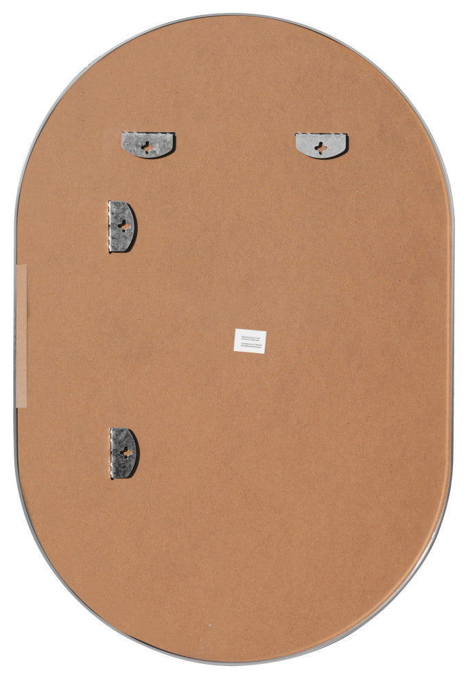 Milly Medium Oval Metal Framed Wall Mirror