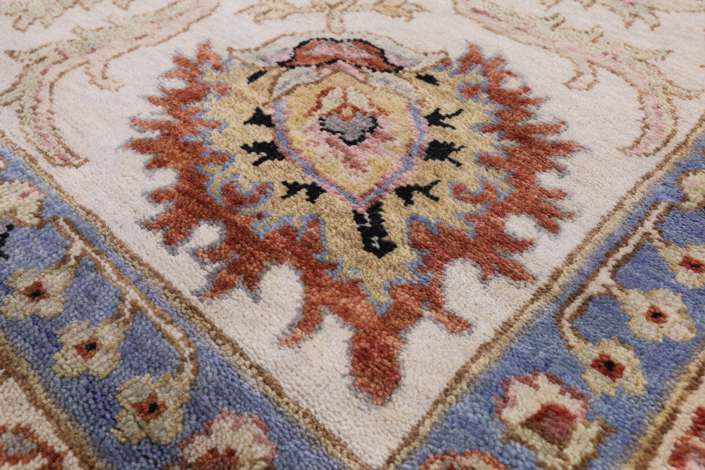 8' 8" X 12' 3" Hand Knotted Persian Tabriz Wool Rug Q9014