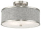 Livex Lighting Brushed Nickel 2-Light Ceiling Mount