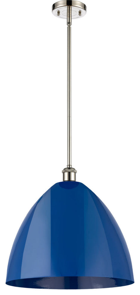 Innovations 516-1S-PN-MBD-16-BL-LED 1-Light Pendant, Polished Nickel