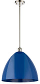 Innovations 516-1S-PN-MBD-16-BL-LED 1-Light Pendant, Polished Nickel