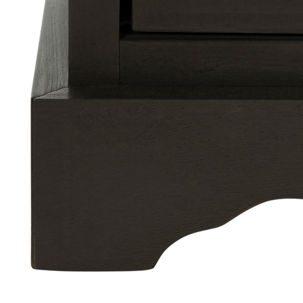 Alternate white background, close-up inside cabinet showing interior storage.