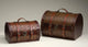 Wooden 2-Piece Dome Top Decorative Box Set, Brown