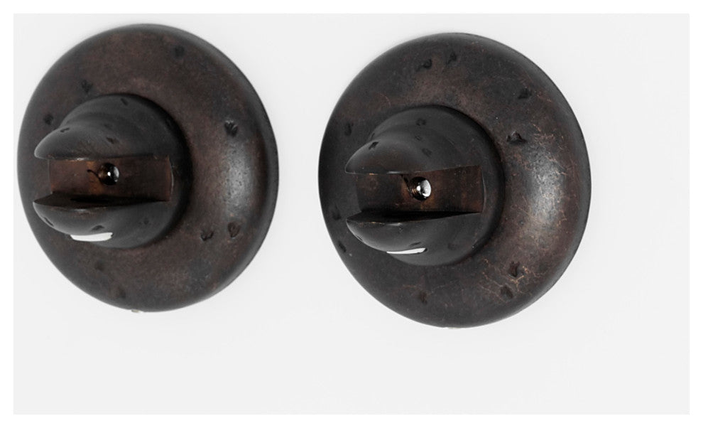 Alno A8250 Sierra Set of (2) 2-5/8"W Distressed Rustic Solid - Dark Bronze