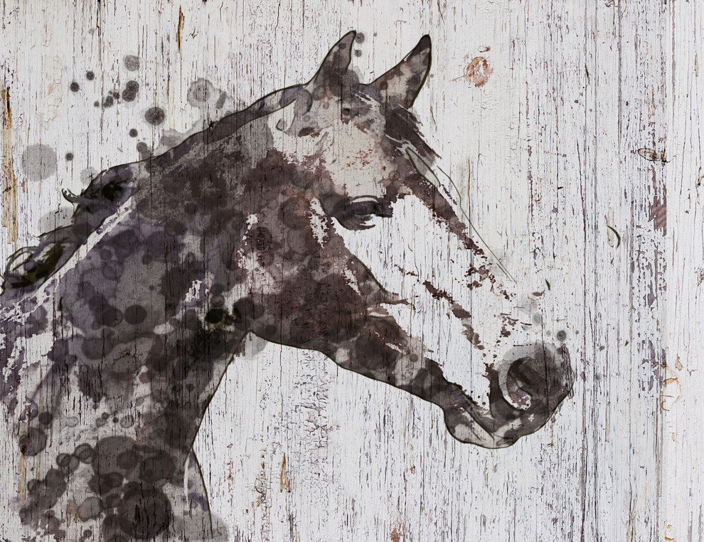 Marmont Hill, "Skylar Horse" by Irena Orlov Painting on Wrapped Canvas, 52x40