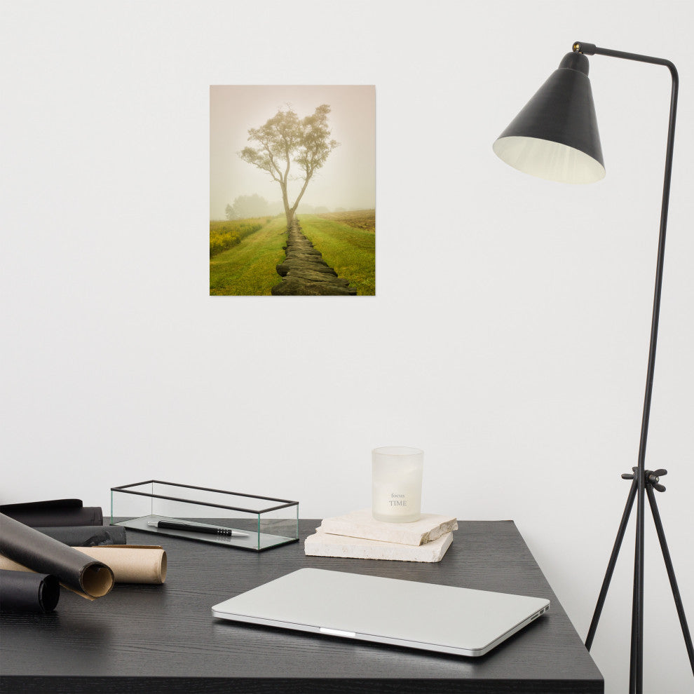 Wall Art Print Landscape Photograph Calming Morning Rural Unframed, 11" X 14"