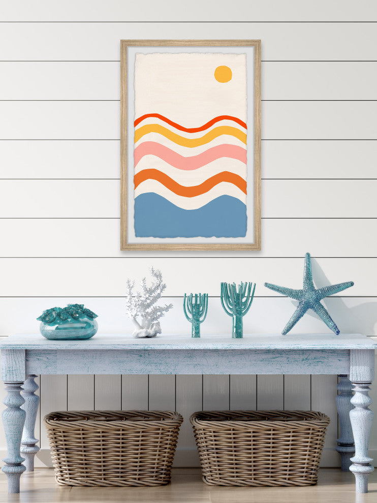 "Reflecting Rays" Framed Painting Print, 20x30