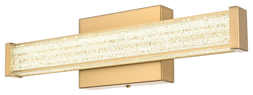 Home Living 16" Led Wall Sconce, Satin Gold