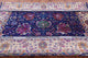 9' Square Hand Knotted Persian Wool & Silk Rug - Q13736
