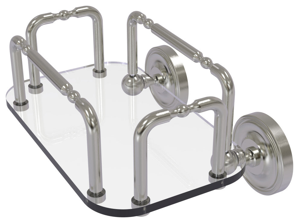 Prestige Wall Mounted Guest Towel Holder, Satin Nickel