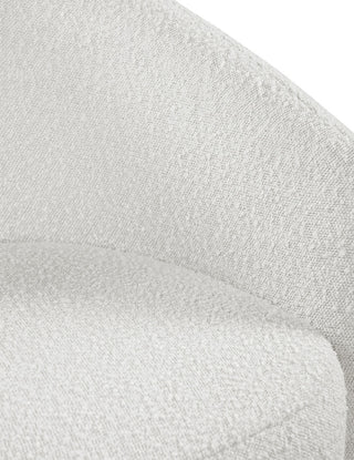 Acadia Boucle Fabric Upholstered Accent Chair, Cream