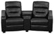 Flash Furniture Futura Series 2 Seat Black Theater Seating - BT-70380-2-BK-GG
