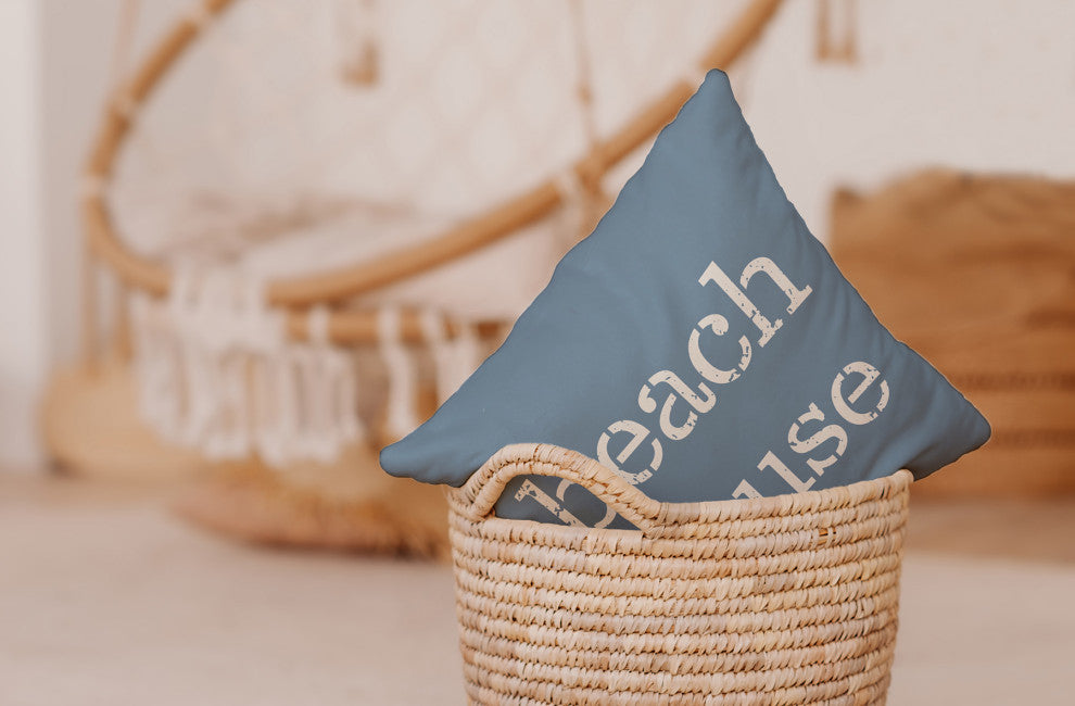 14x20" Anchored Nautical Decorative Indoor Pillow, Mauve