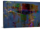 "Patchwork" Wrapped Canvas Art Print, 48"x32"x1.5"