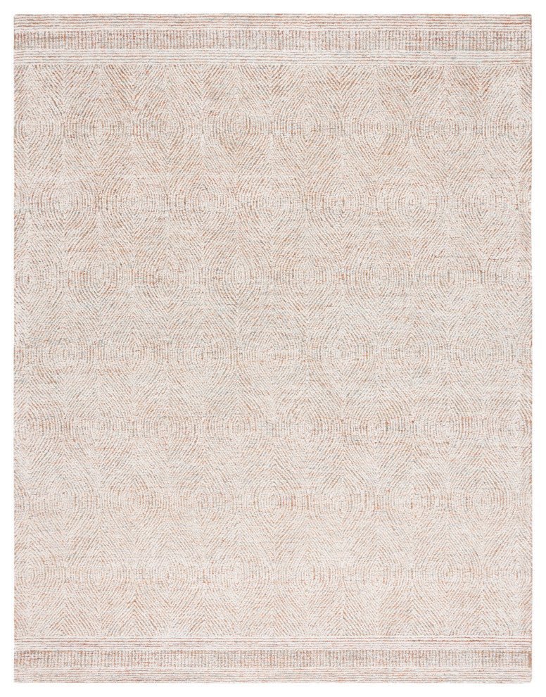 Safavieh Couture Abstract Collection, ABT340 Rug, Ivory/Rust, 10'x14'