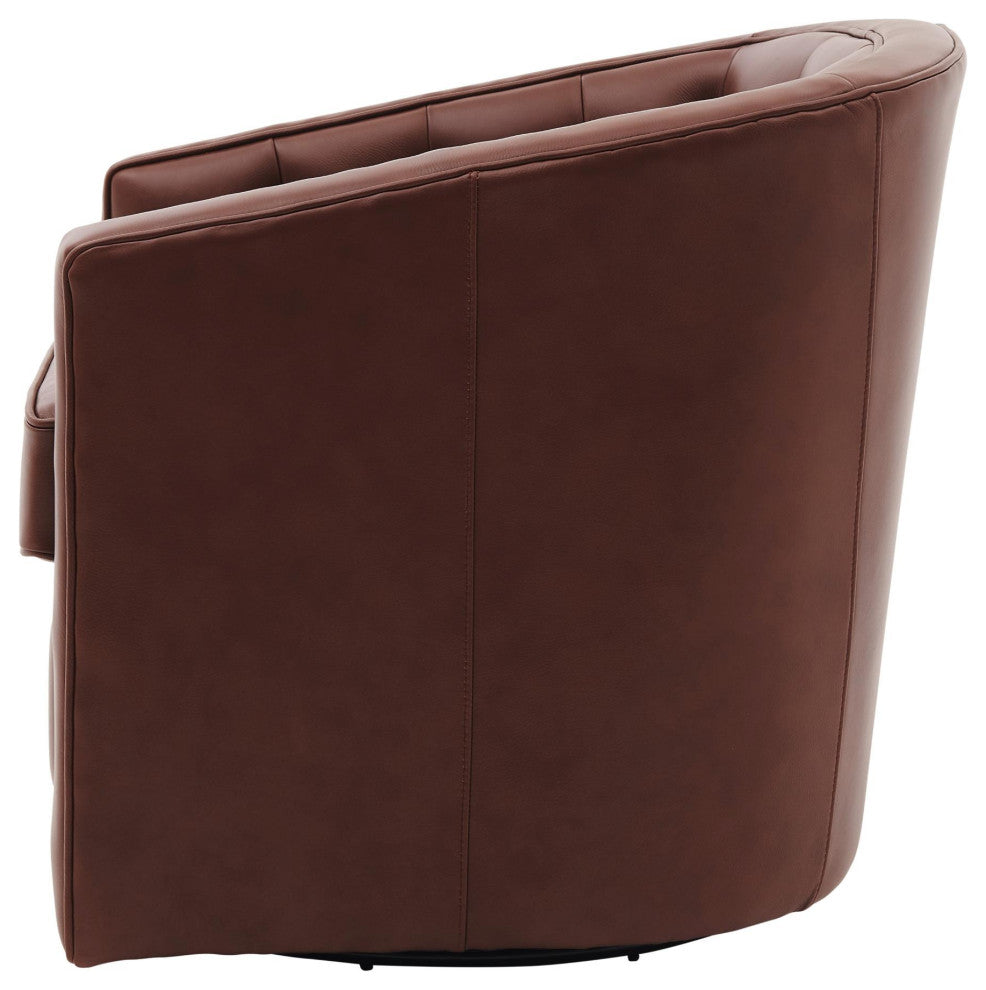 Walsh Swivel Accent Arm Chair, Garrett Brown