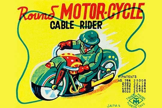 Round Motor - Cycle Cable Rider - Canvas Poster 20" x 30"