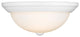 2 Light 13" White Flushmount