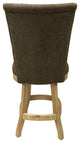 Swivel Wood Stool, 700 Armless, Wheat and Natural, 26"