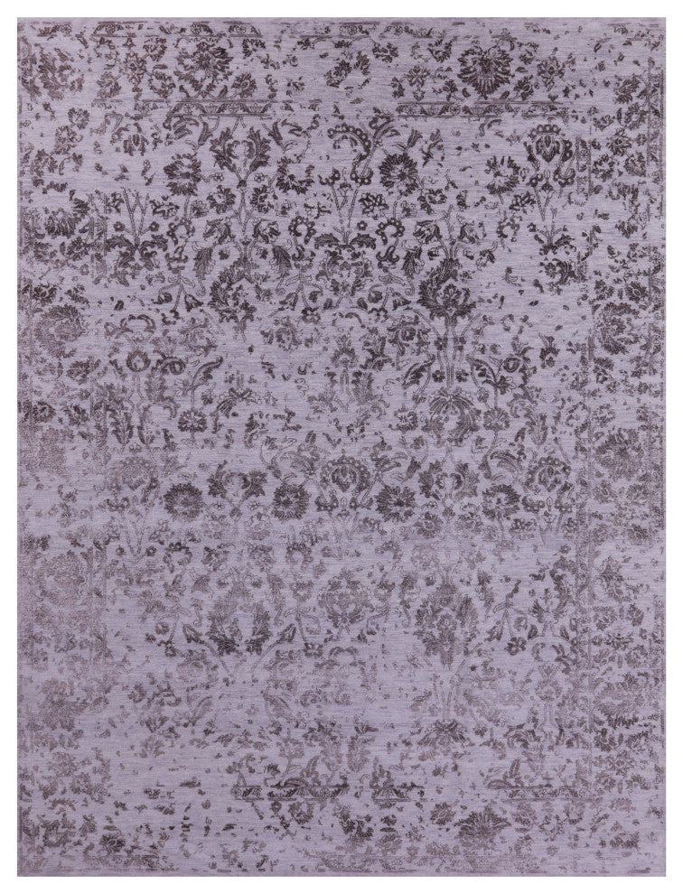 8' 10" X 11' 9" Wool & Silk Handmade Persian Rug - Q15799