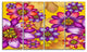 Passion Flowers Pattern, Floral Canvas Art Print, 48"x28", 4 Panels