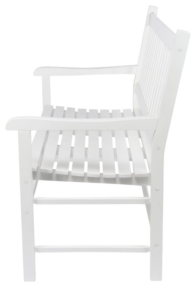 Shine Company Luna Glider Bench, White