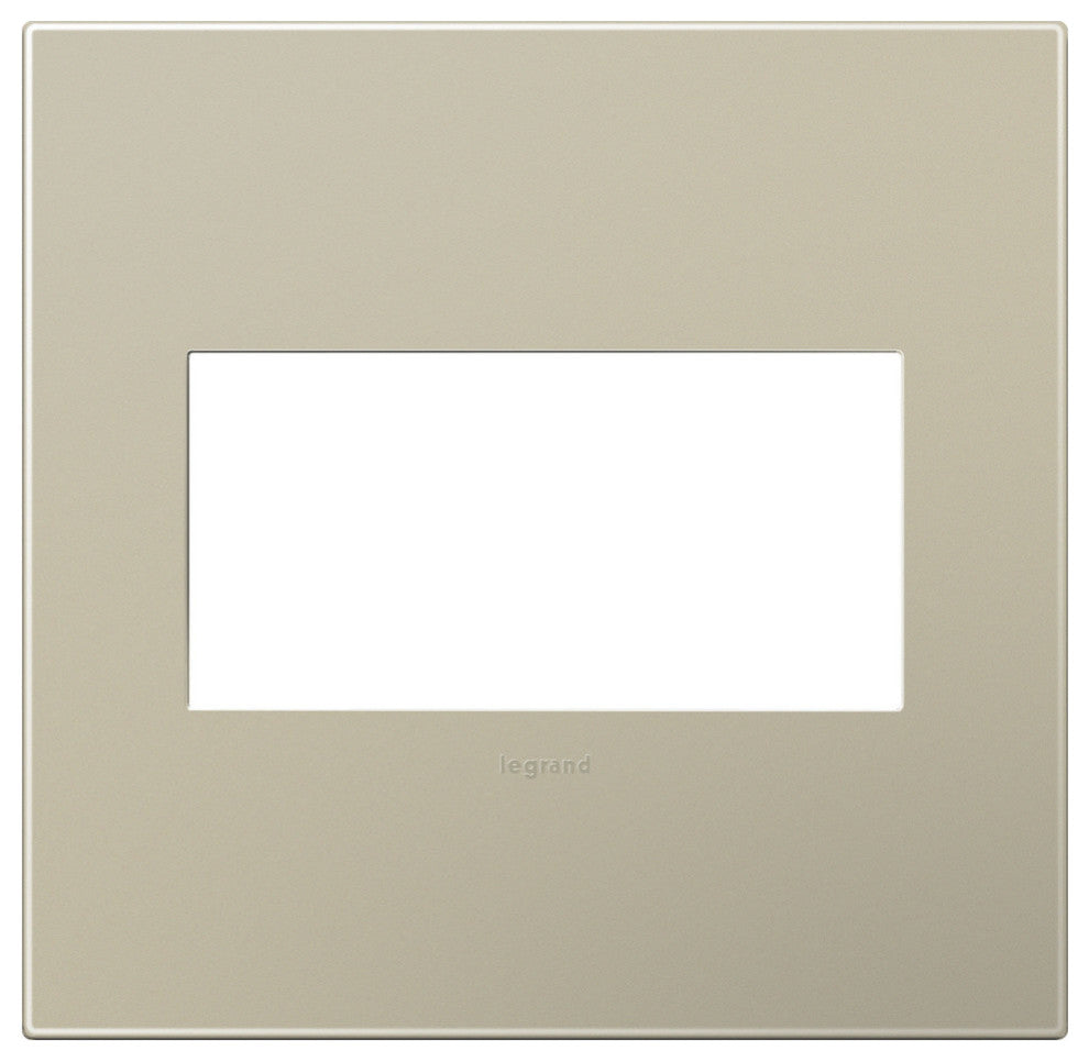 Adorne 2-Gang Wall Plate, Titanium