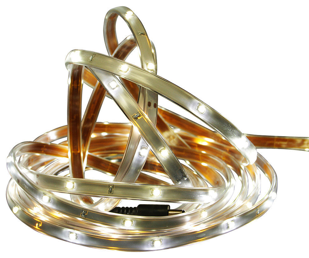 18' LED Indoor/Outdoor Christmas Linear Tape Lighting, Pure White and White