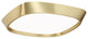 Issa 10" LED Flush Mount 3000K, Brushed Brass