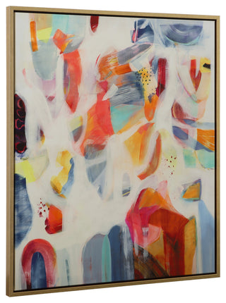 Uttermost 32297 46" x 38" "Reawaken" Framed Abstract Digital - Red