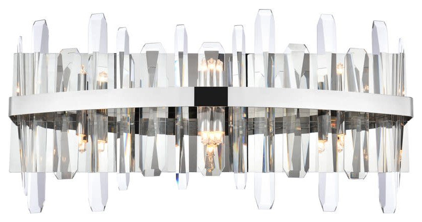 Elegant Lighting 2200W24 Serena 6 Light 24"W Vanity Light - Chrome