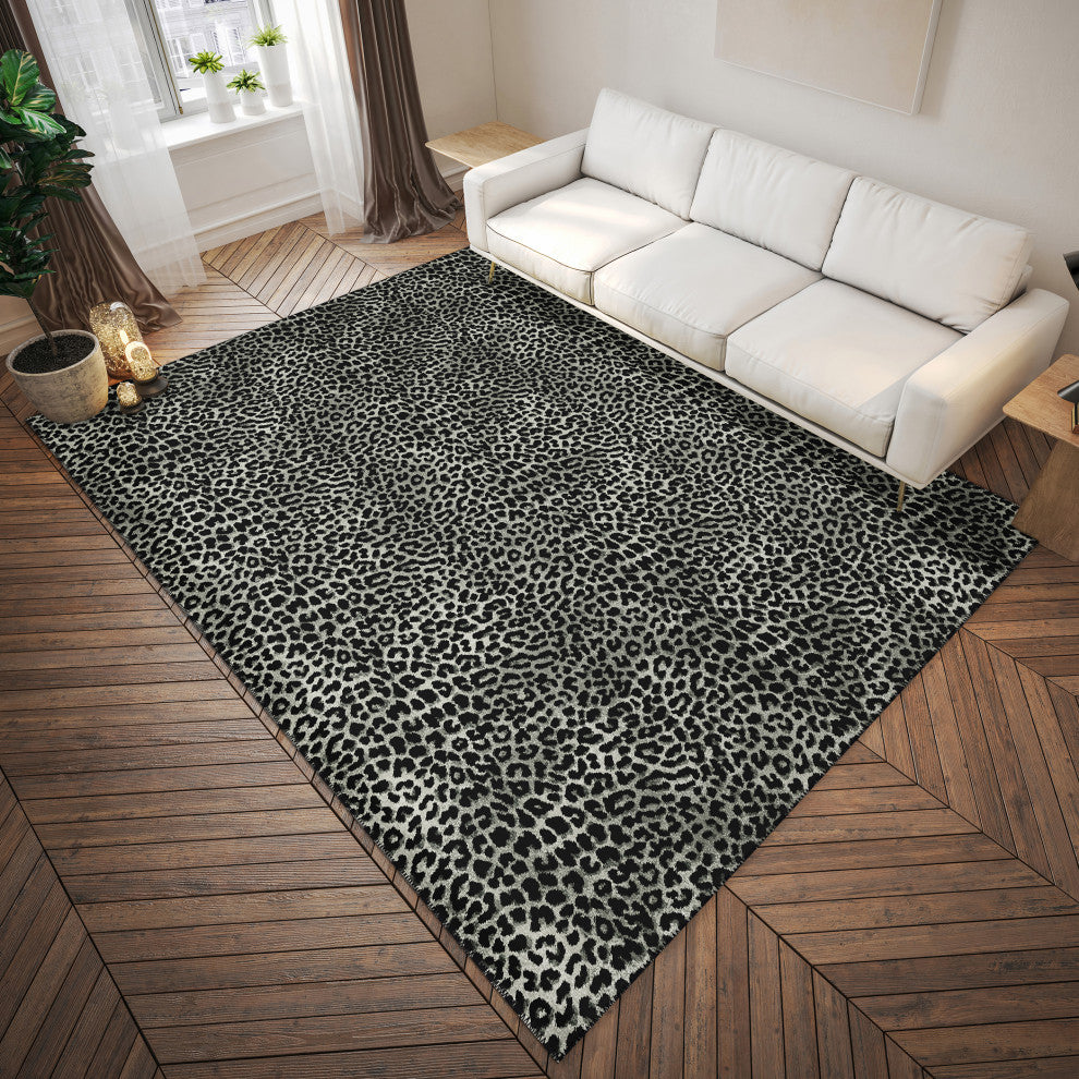 Indoor/Outdoor Mali ML2 Midnight Machine Washable 9' x 12' Rug