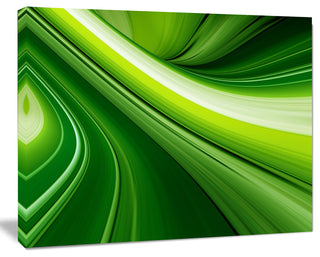 Abstract Green Lines Background, Abstract Canvas Art Print, 20"x12"