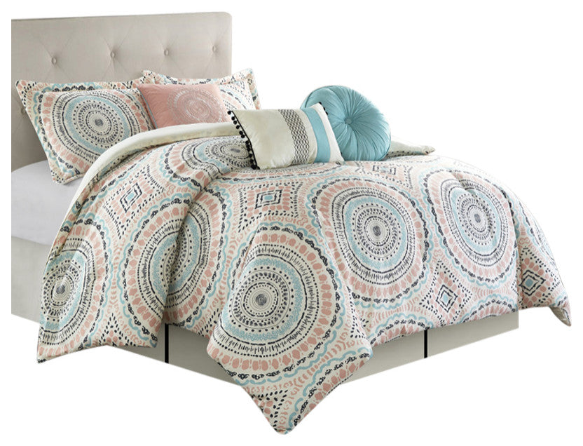 Nason 7-Piece Bedding Comforter Set, King