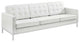 Cream White Loft Leather Sofa