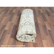 Ivory Hand Knotted Vintage Persian Kashan Worn Wool Oriental Rug 7'7" x 10'1"