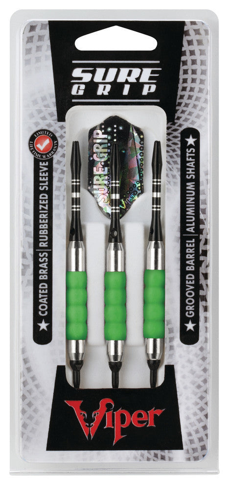 Viper Sure Grip Green Soft Tip Darts, 18 Grams