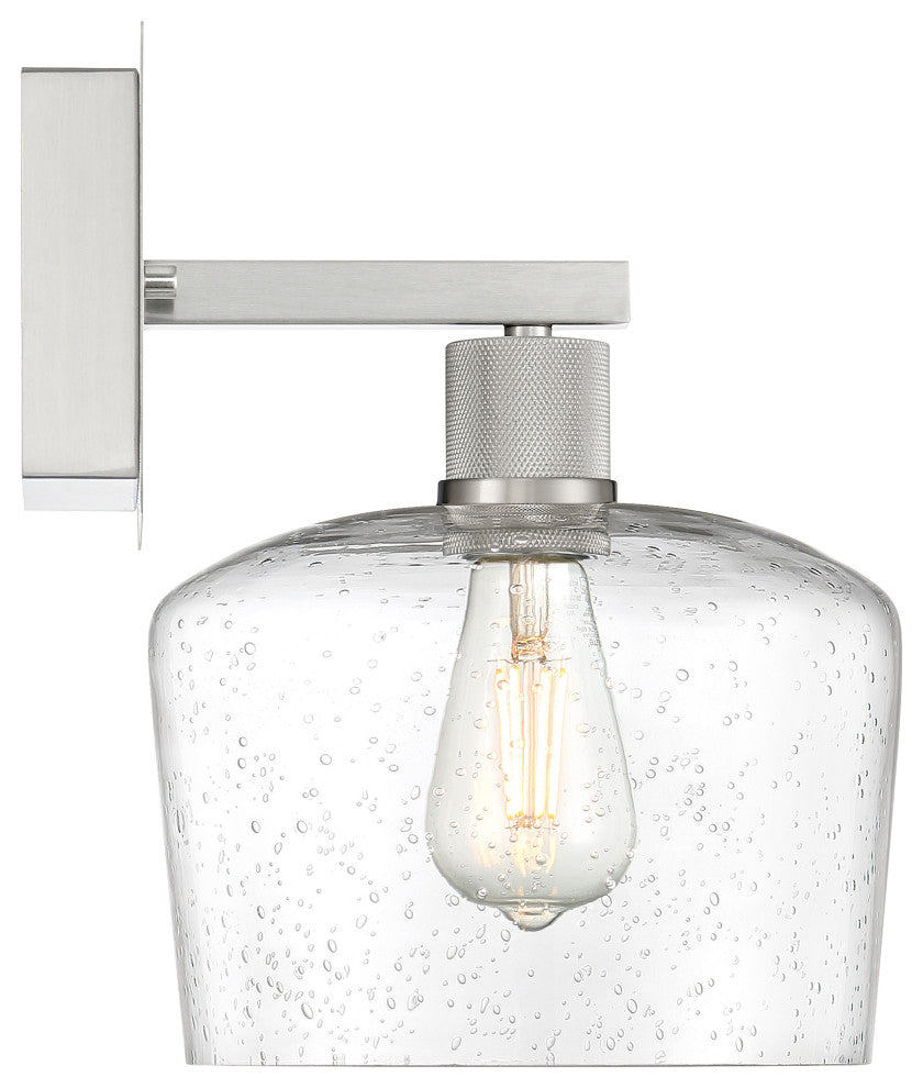 Access Lighting 63144LEDDLP/SDG Port Nine 12" Tall LED Wall - Brushed Steel