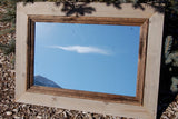 Rustic Mirror Cabin Mirror With Deep Alder Stepped Molding, 24x30