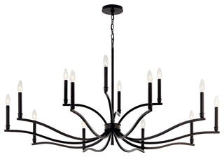 Malene Chandelier, Black, 52.75 Inch