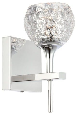 Bristol 1-Light Bath/Wall Light, Mercury Crystal Ball, Halogen G9