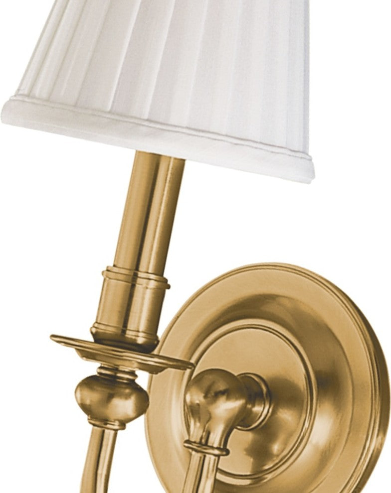 Beekman 1-Light Wall Sconce, Aged Brass