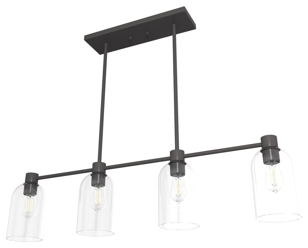 Hunter Lochemeade Noble Bronze 4 Light Chandelier Ceiling Light Fixture