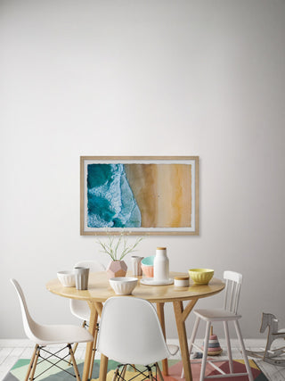 "Solo Surfing" Framed Painting Print, 36x24