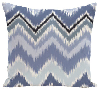 Ikat-Arina Stripe Print Pillow, Cadet, 26"x26"