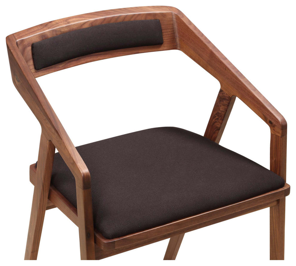 Mid - Century Modern Padma Arm Chair Black - Brown